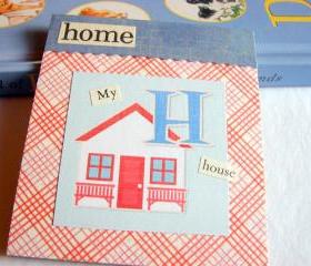 H Is For Home Collage - Kids Nursery Childrens Wall Art Decor - Alphabet ABC - My House