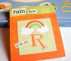 R Is For Rainbow Collage - Kids Nursery Childrens Wall Art Decor - Alphabet ABC - In The Sky